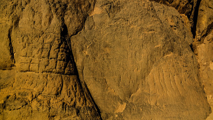 Cave paintings and petroglyphs at Tegharghart in Tassili nAjjer national park in Algeria
