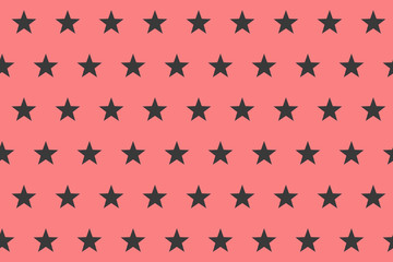 Black and red stars shape background pattern