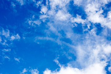 clouds in the blue sky