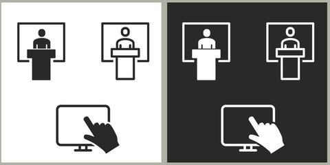 Management consulting icon.