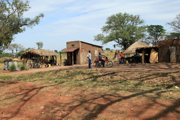 African Huts - Uganda, Africa