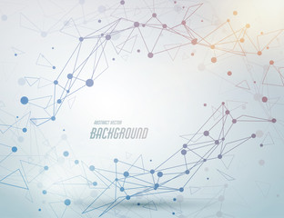 Abstract sphere isolated. Vector connection concept. Wireframe mesh. Digital hi-tech illustration.