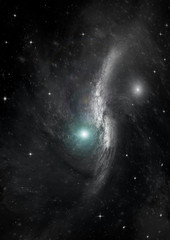 galaxy in a free space