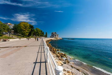 city embankment by the Black Sea