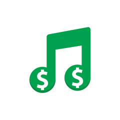 Music Money Logo Icon Design