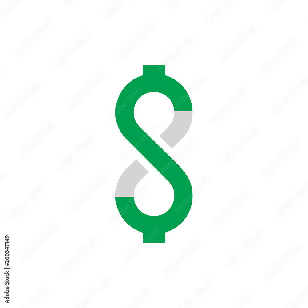 Wall mural Infinity Money Logo Icon Design