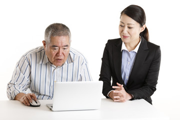 Obraz premium シニア パソコンスクール