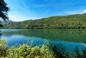 Obraz premium Lake of Levico Terme - Trentino Italy