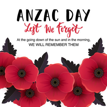 Anzac Day Vector Card