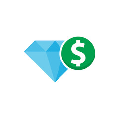 Diamond Money Logo Icon Design