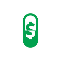 Medicine Money Logo Icon Design