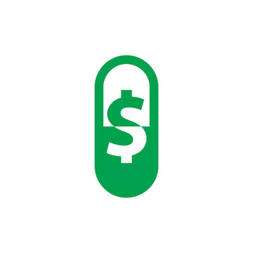 Medicine Money Logo Icon Design