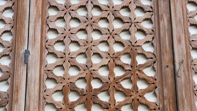 wooden window pattern of Korean Palace built in Joseon dynasty.