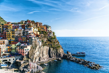Fototapeta na wymiar Manarola view, Liguria, Italy
