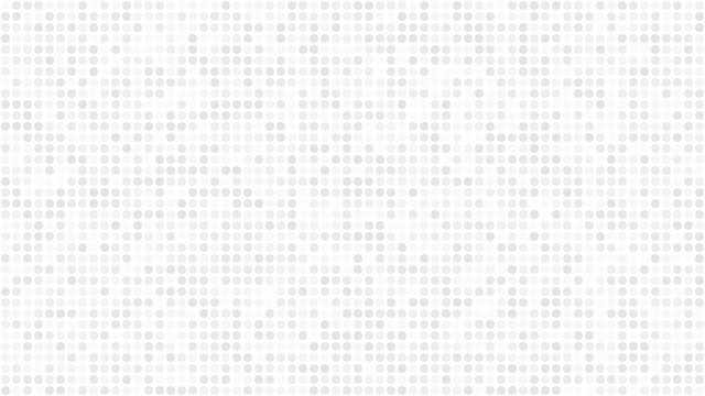 Abstract Light Background Of Small Circles Or Pixels In White And Gray Colors.