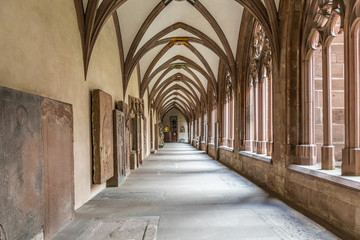 Naklejka premium old medieval courtyard of the former stephan dome cloister