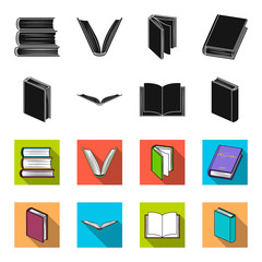 Various kinds of books. Books set collection icons in black,flet style vector symbol stock illustration web. © pandavector