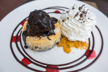 Sweet cake chocolate food