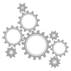 8 Gears Graphics Grey