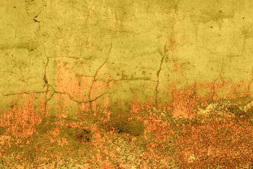 Wall fragment with scratches and cracks