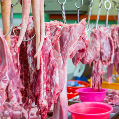 Pork meat raw material