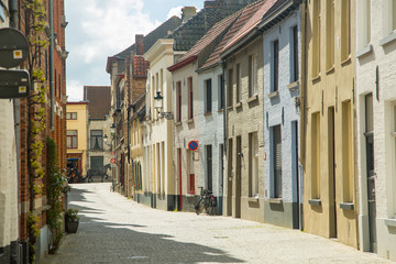 Bruges belgium architecture and nature landmark in Belgium.