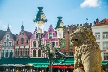 Selbstklebende Fototapete Antwerpen Grote Markt oder Wahrzeichen des Marktplatzes