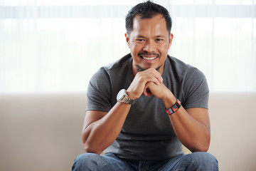 Cheerful Filipino man