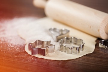 Wheat ears and flour