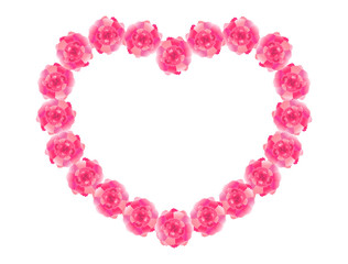 カーネーション5　リース　フレーム