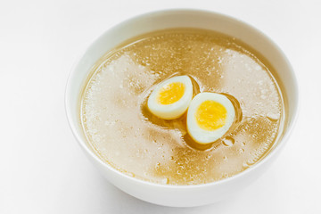 first course broth with vegetables
