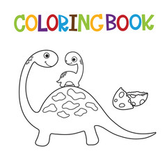 Cute Dino coloring book
