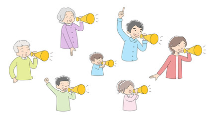 大家族_一覧_メガホン