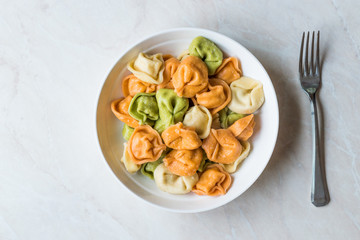 Tri Colored Tortellini Pasta / Multicolor or Colorful