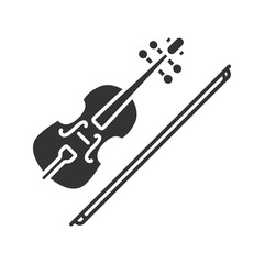 Violin glyph icon