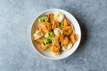 Tri Colored Tortellini Pasta / Multicolor or Colorful