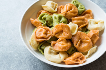 Tri Colored Tortellini Pasta / Multicolor or Colorful