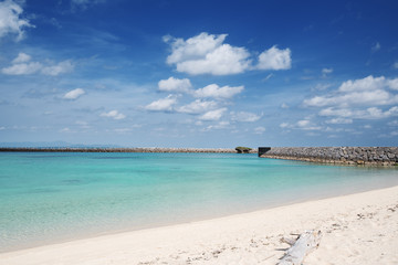 Fototapeta na wymiar 黒島の西の浜