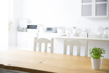 Kitchen wood table