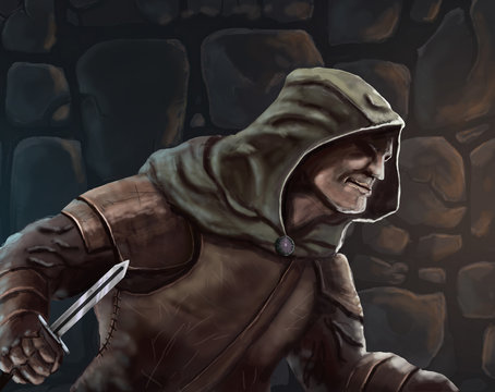 fantasy thief concept art