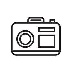 Camera icon isolated on white background