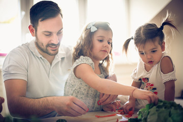 Together in kitchen.