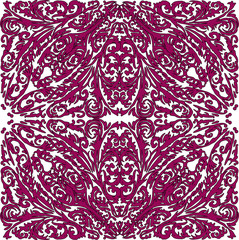 purple square design with abstract elements