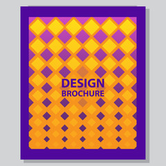 Business brochure concept of design of the booklet. Creative template of a cover of the book or flyer. Minimalist abstract geometrical design. Flat style vector.