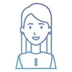 businesswoman avatar character icon vector illustration design