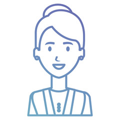 businesswoman avatar character icon vector illustration design