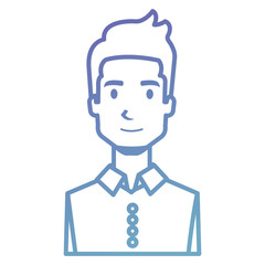 businessman avatar character icon vector illustration design