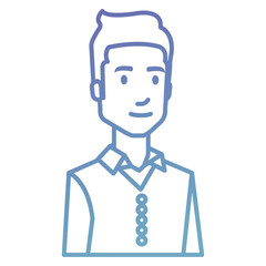 businessman avatar character icon vector illustration design