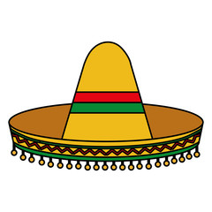 mexican culture classic hat vector illustration design