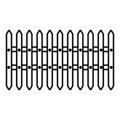 fence wooden isolated icon vector illustration design
